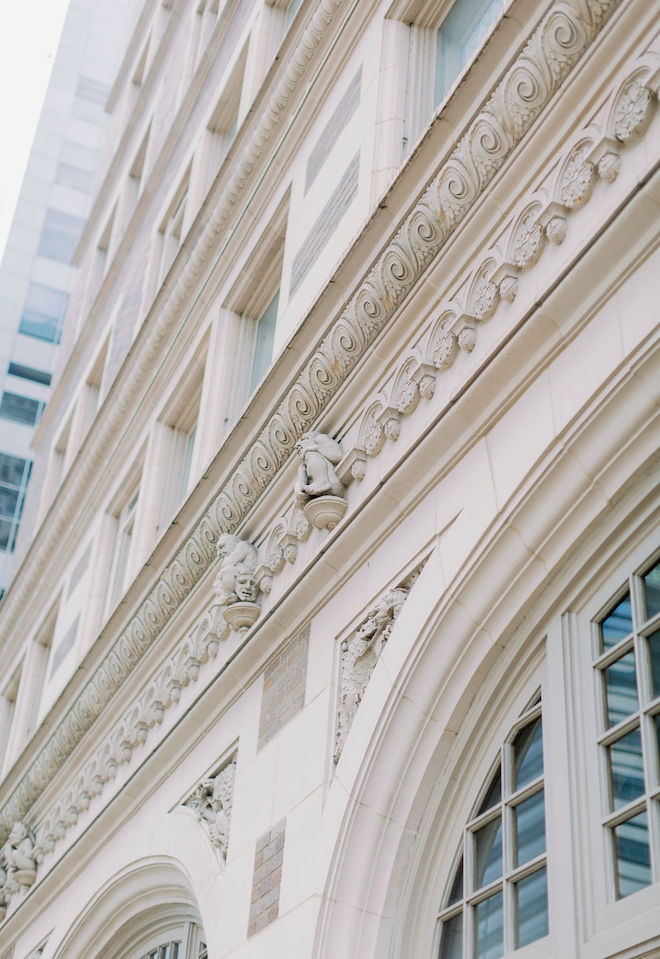 The exterior architecture of the historic Crystal Ballroom at the Rice. 