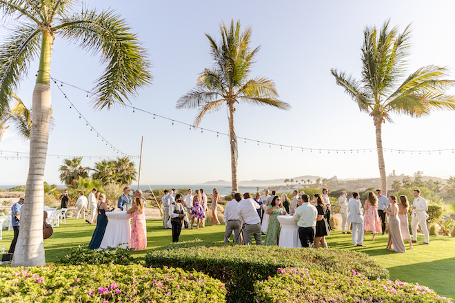 A wedding on a lawn in Mexico. 