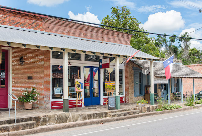 An image of downtown Chappell Hill in Washington County. 