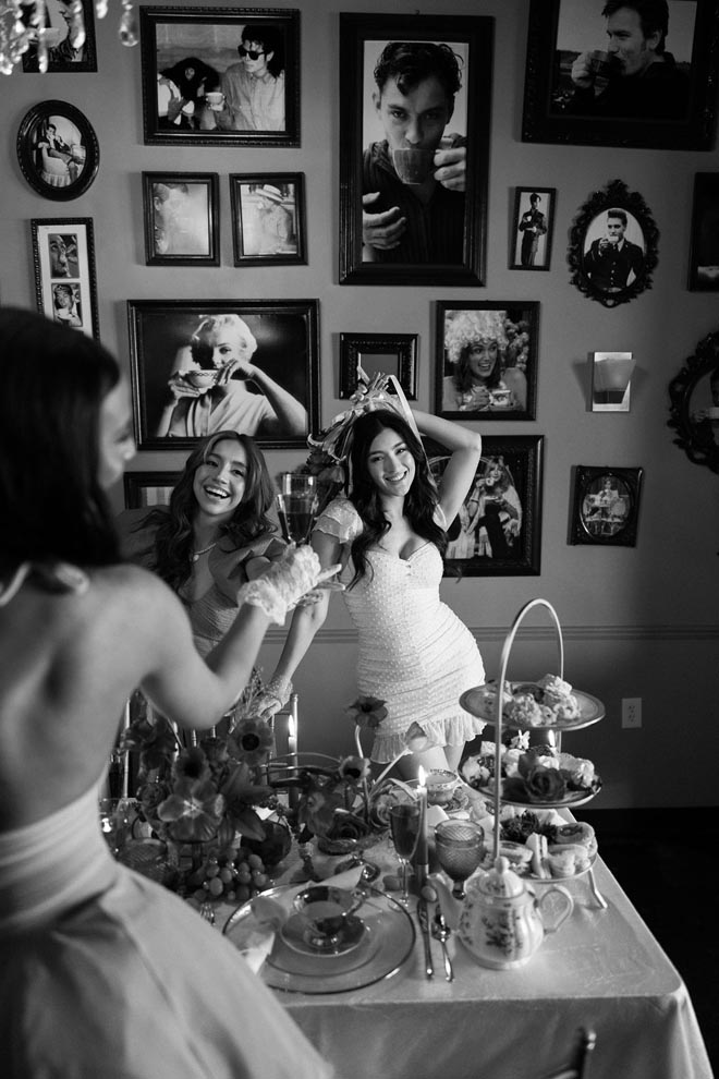 A bridal shower takes place at McHughTEA Room in Houston. 
