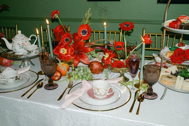 Rissa Reels captures a vintage bridal tea party at McHughTEA Room.