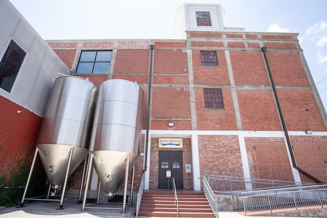 The exterior of the Saint Arnold Brewing Company.