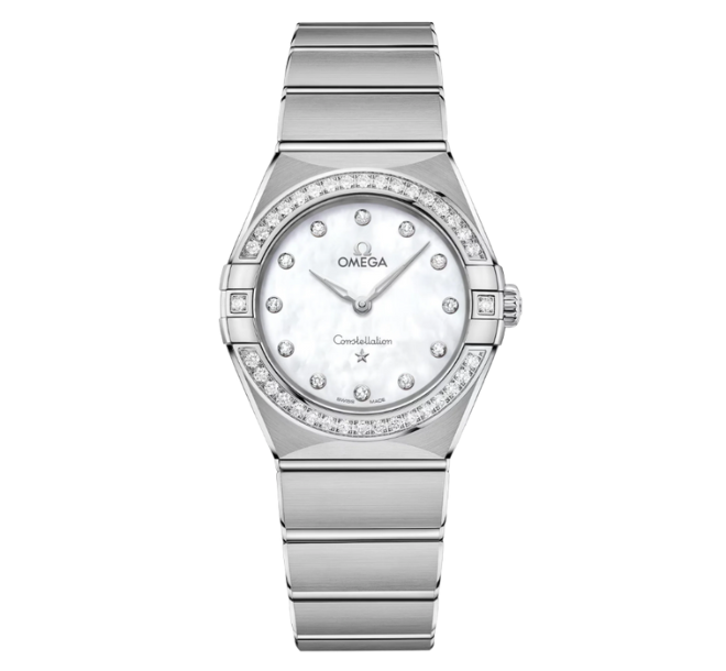 Omega stainless steel watch.