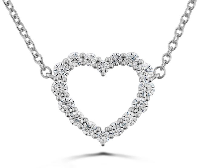 Signature heart pendant from Thomas Markle Jewelers. 