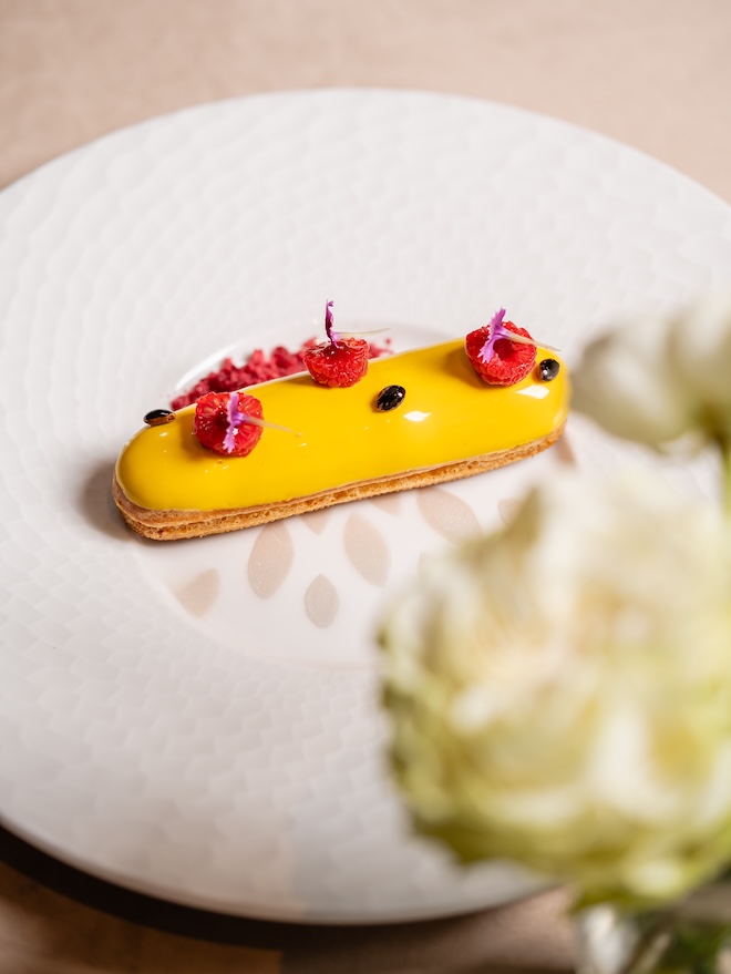 A French pastry served by Bastion Events in Houston. 