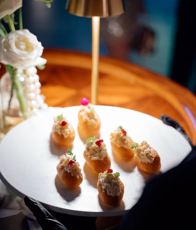 Shrimp rolls from Bastion Events. 