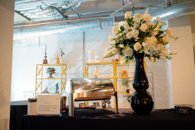 The Cafe Natalie menu with brussel sprouts and braised short ribs. 