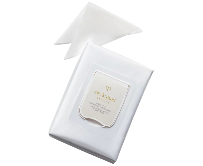 Makeup cleansing towelettes by clè de peau.