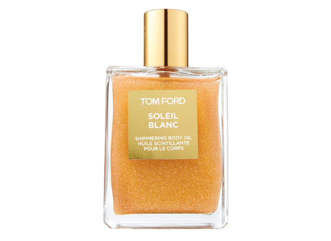 Shimmering body oil by Tome Ford. 