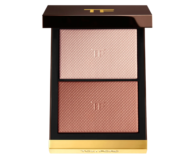 A blush and highlighter duo palette by Tom Ford. 