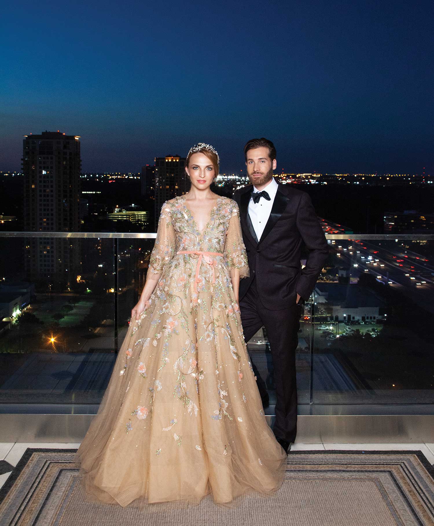 photo: larry fagala location: the post oak hotel  gown: marchesa