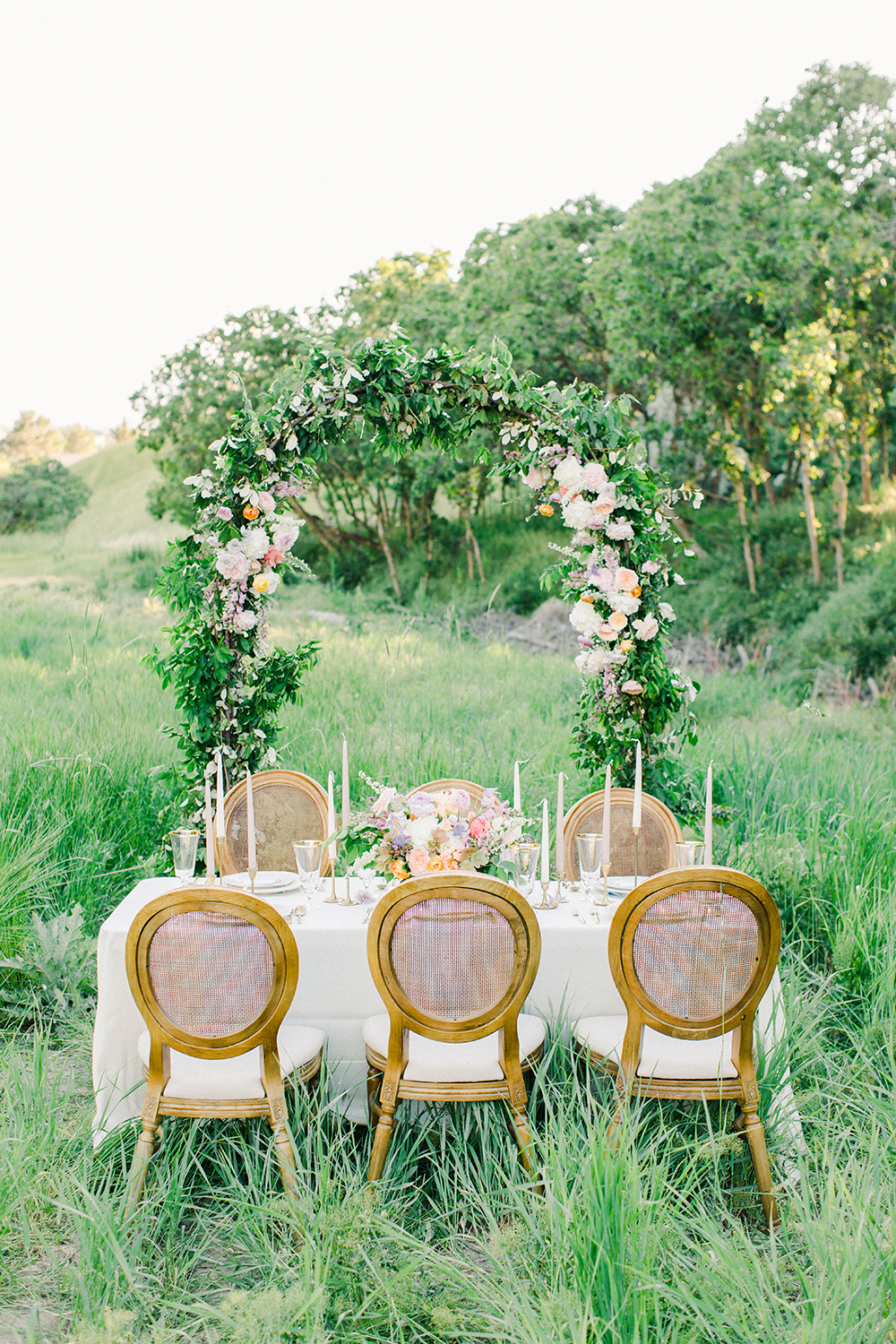 Floral Tablescape - Garden Outdoor Wedding