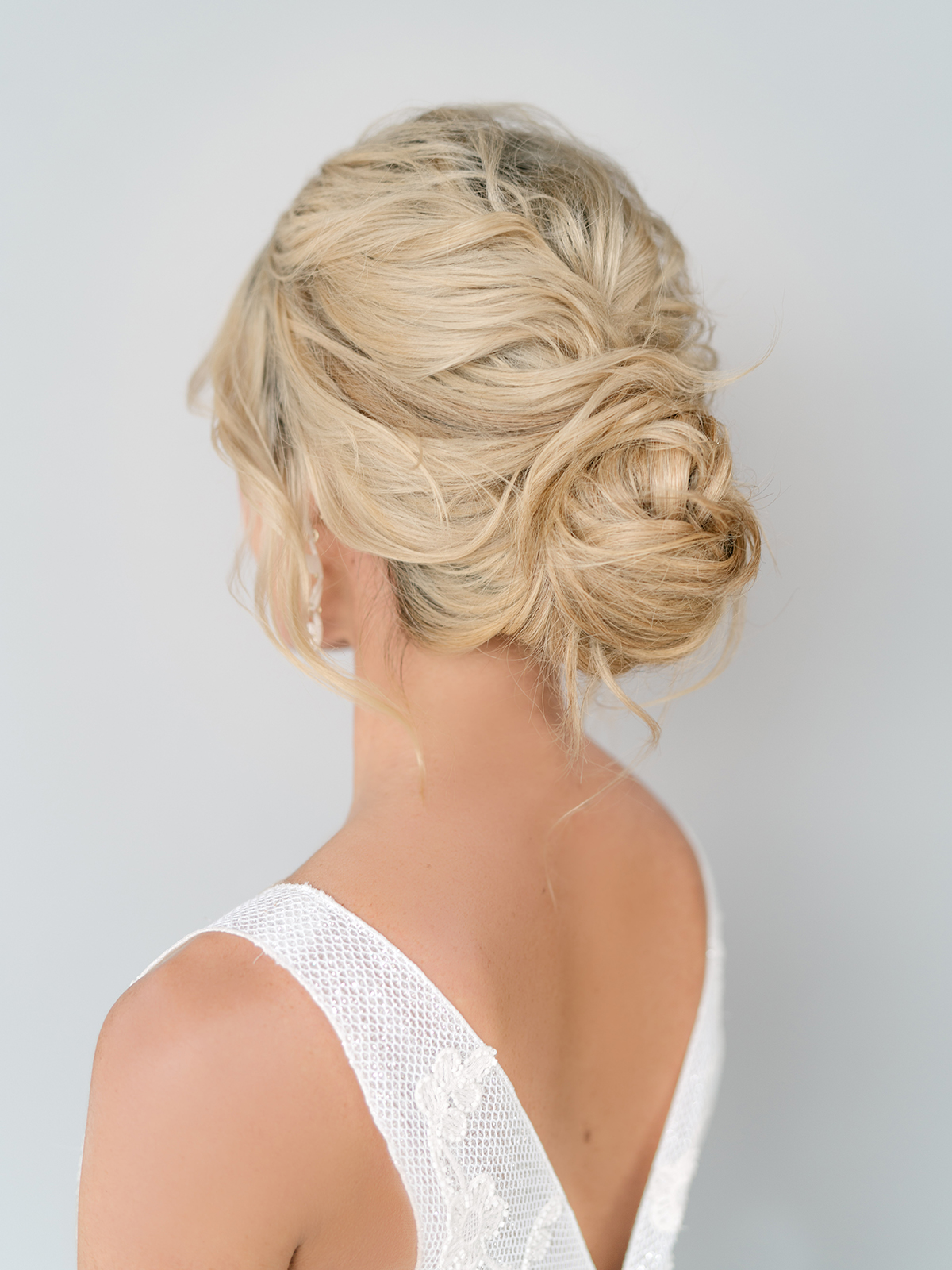 loose bridal bun