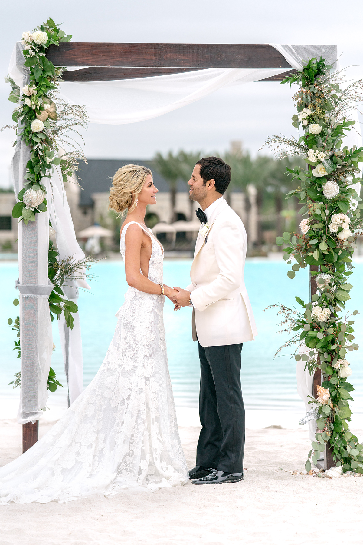 beach wedding ceremony