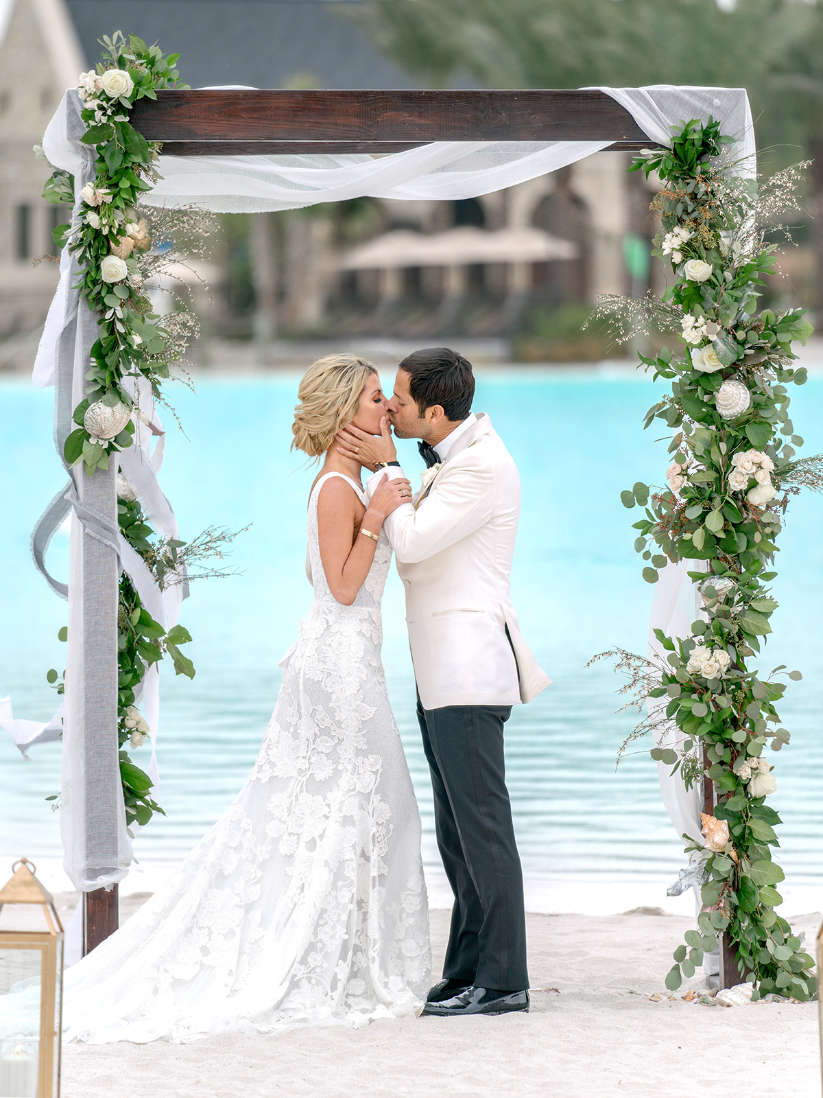 beach wedding ceremony