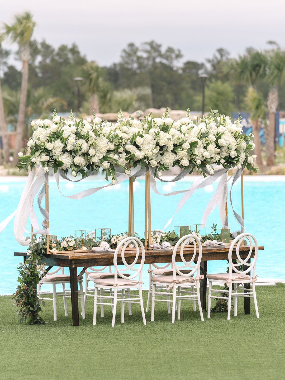 upscale fancy wedding beach table ideas 