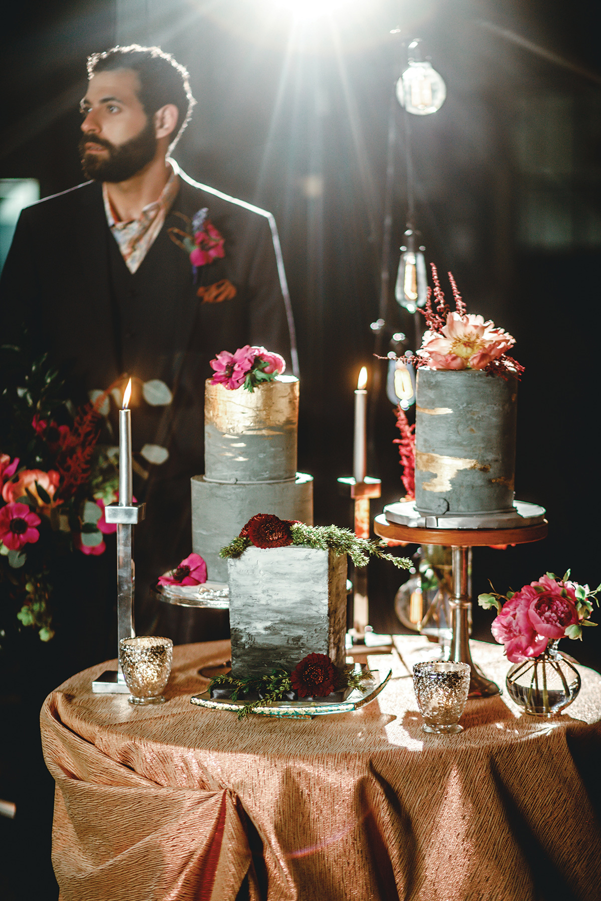 A styled shoot created for Weddings in Houston Magazine and Website - Kat Creech Events, Ama Photogr