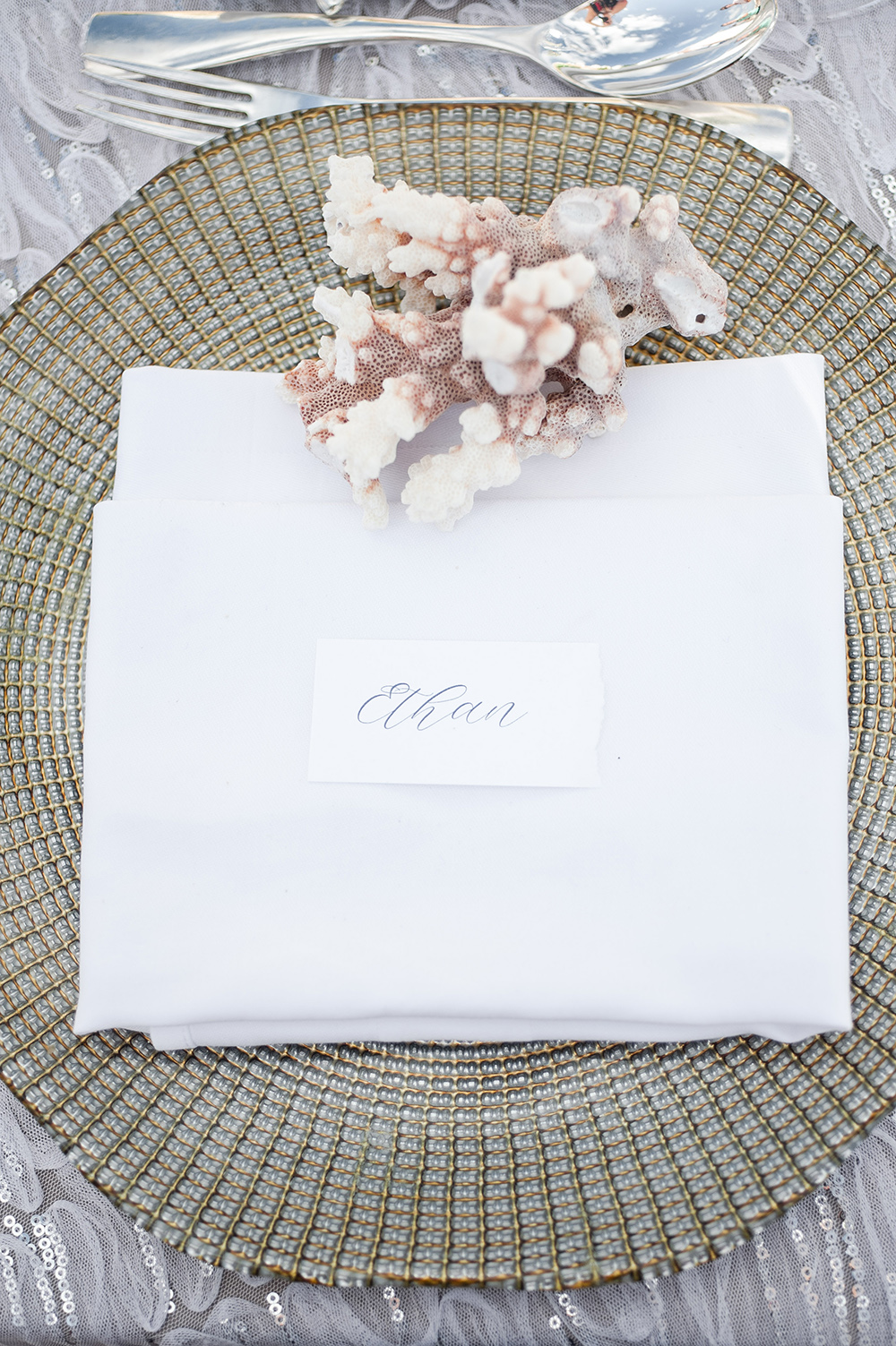 place cards for beach wedding