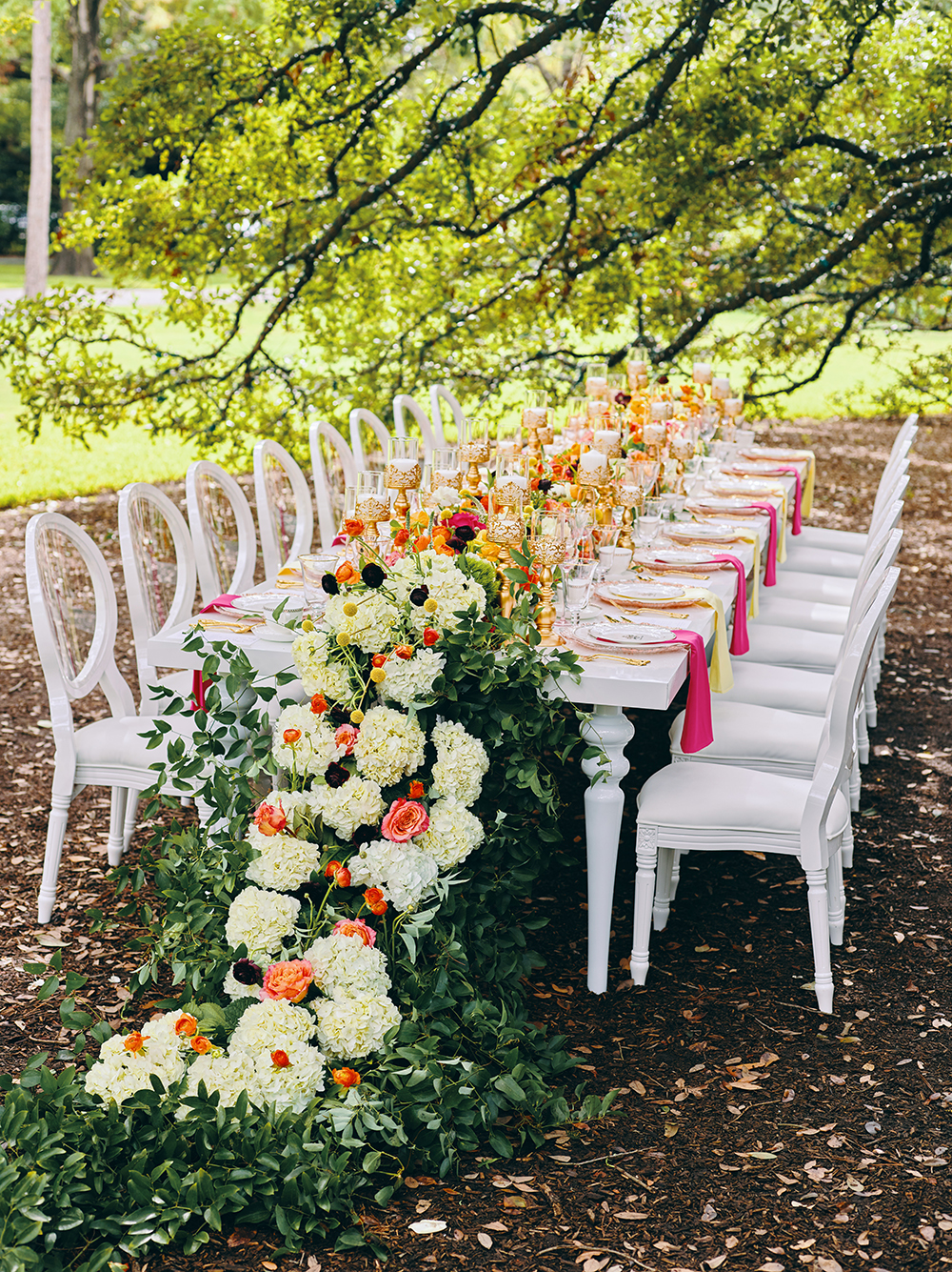 tablescape decor and flowers