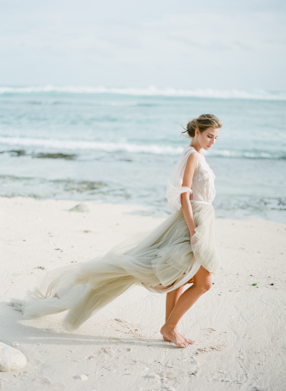 beach wedding dress, bali