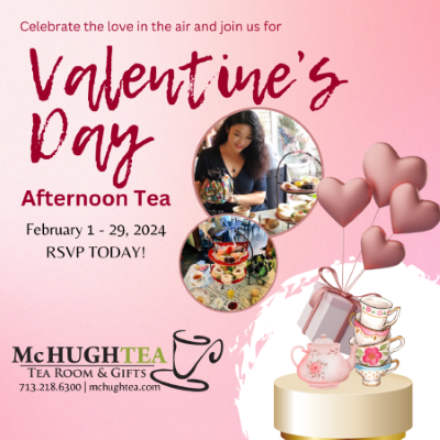 McHughTEA Room & Gifts - Valentine's Afternoon Tea