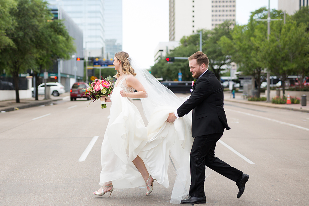 unique wedding photography downtown houston texas