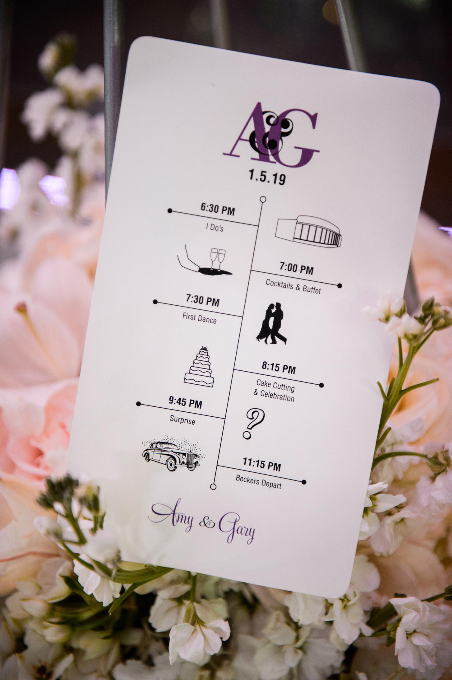 wedding itinerary - stationery 