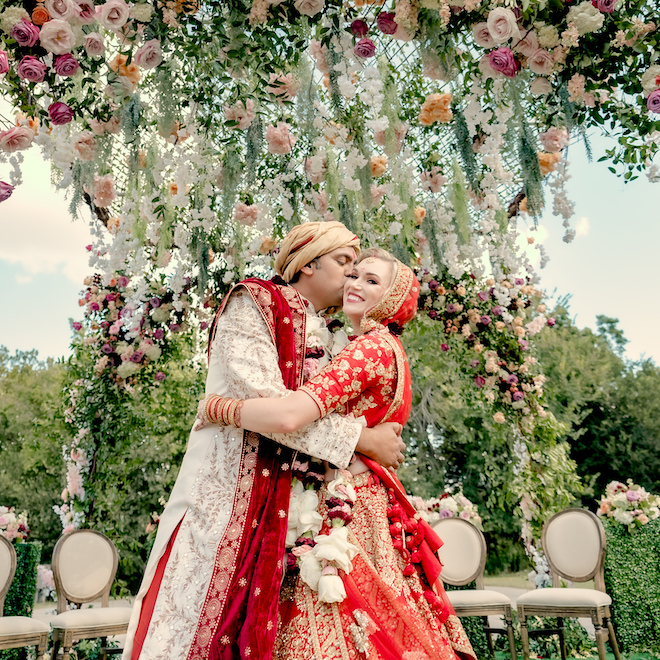 Bloom-Filled Indian Fusion Wedding