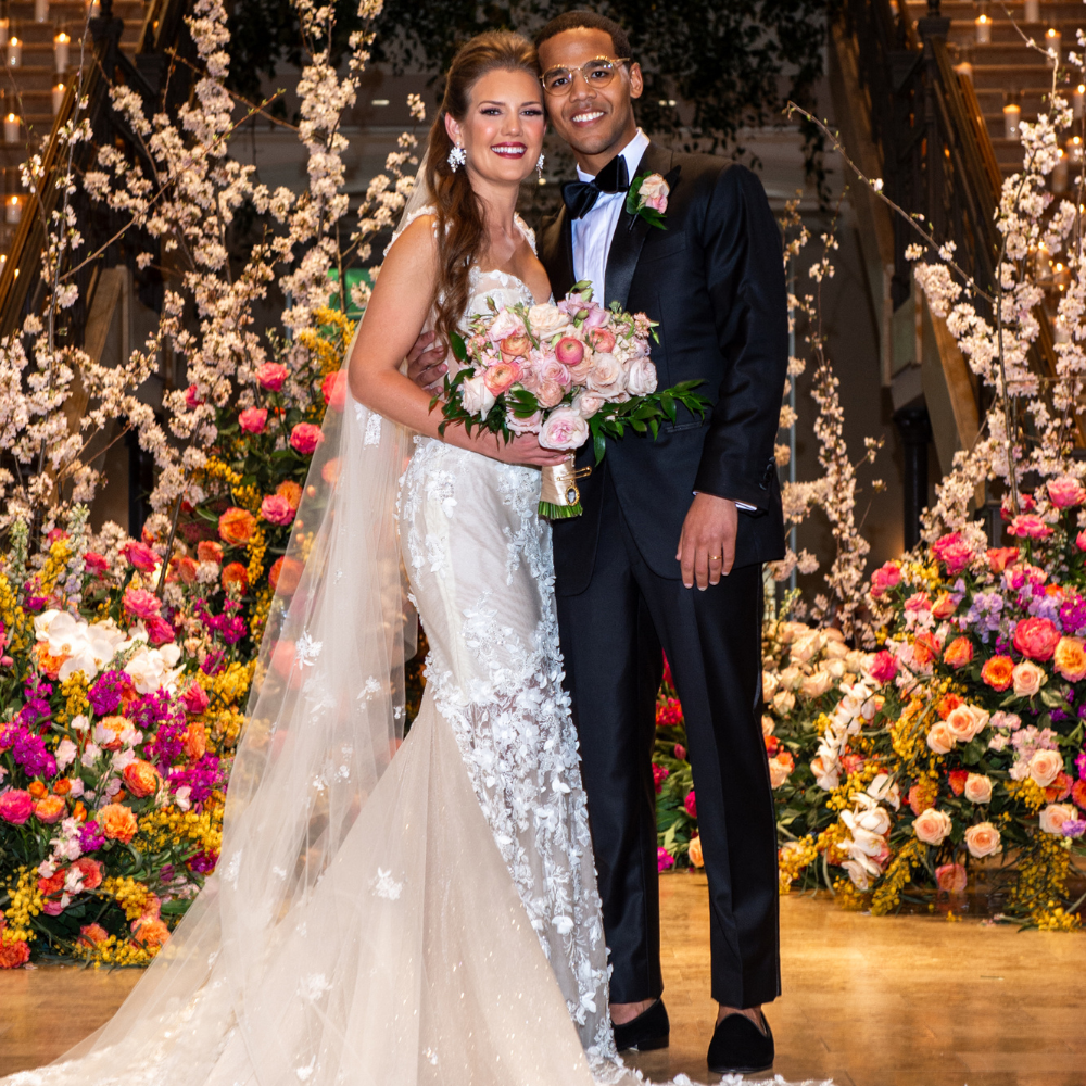 Bride Wore Galia Lahav to her Bright and Bold Wedding