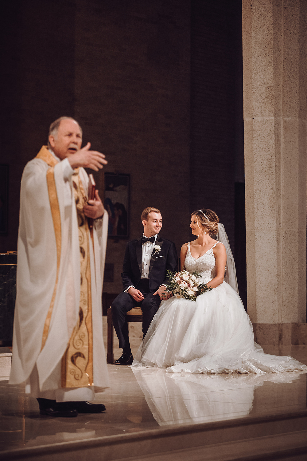 church ceremony - catholic houston wedding