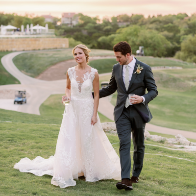 An Idyllic Texas Hill Country Wedding Adorned in Sage, Peach & Orange Hues