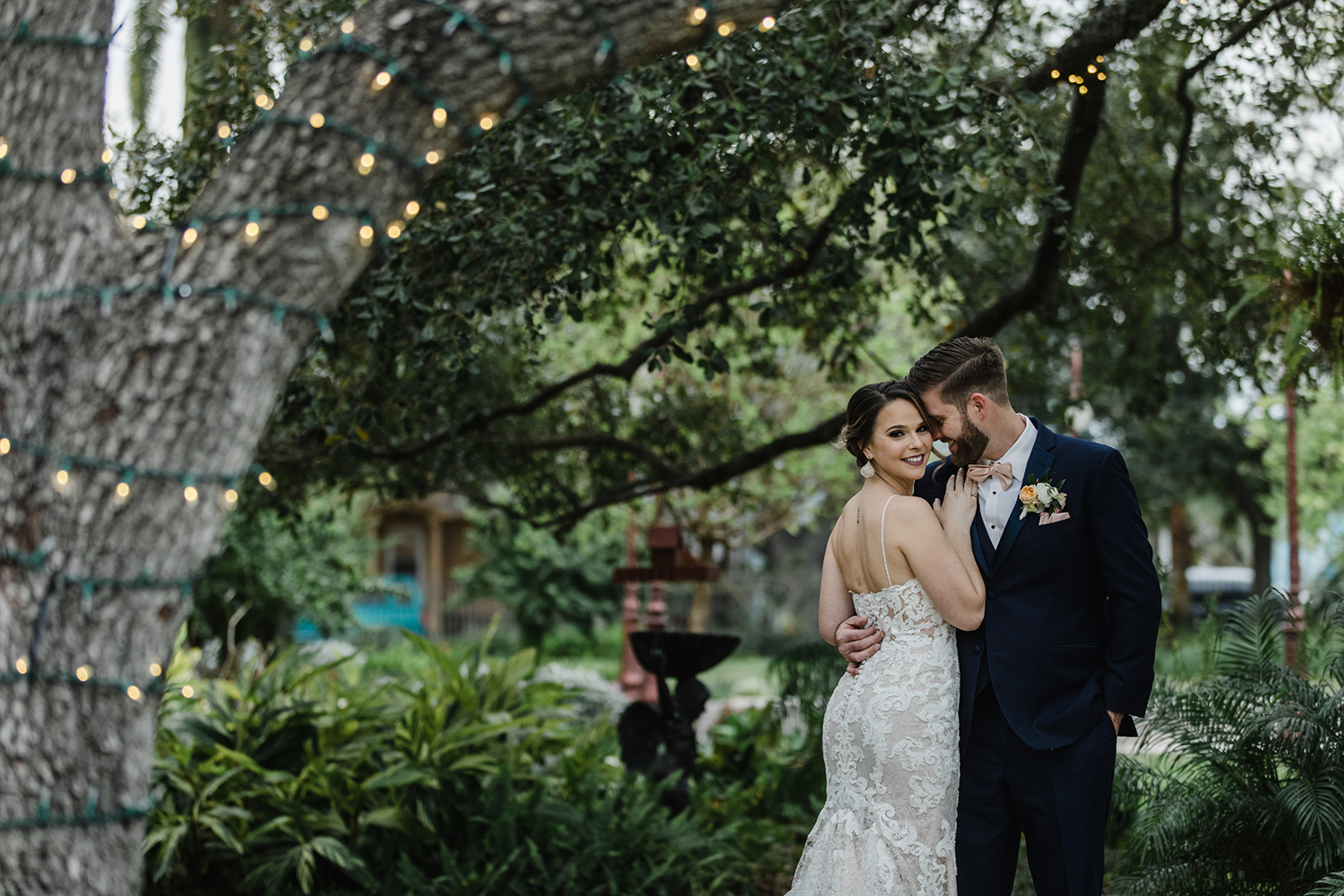 beautiful wedding photography of newlywed couple