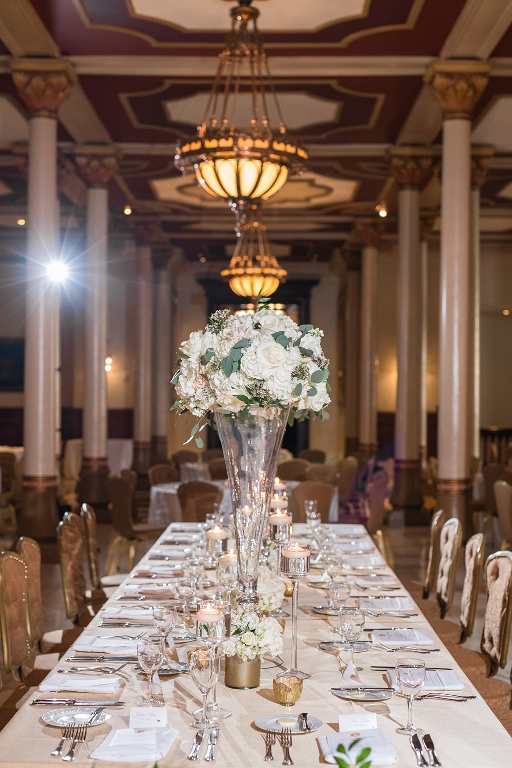 table setting - elegant - hotel wedding venue