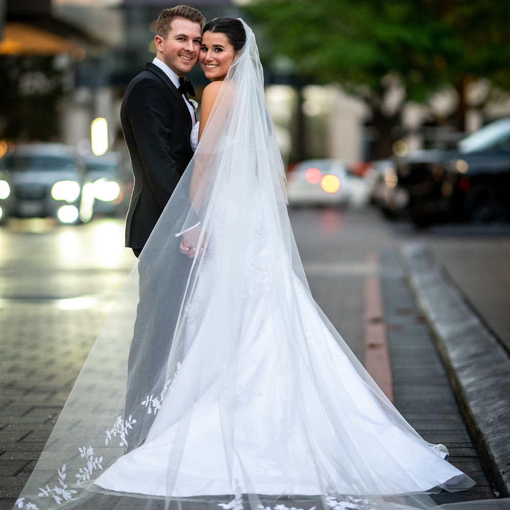 This Couple Exchanged Vows Under a Chuppah Dripping in White Florals