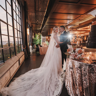 A Black, Champagne and Blush Wedding at The Astorian