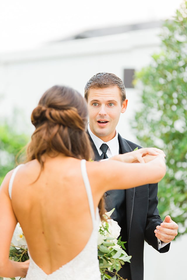 houston wedding, newlyweds, bride, groom, wedding photography, first look