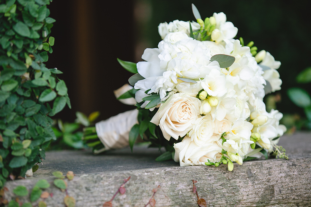 wedding bouquet - white