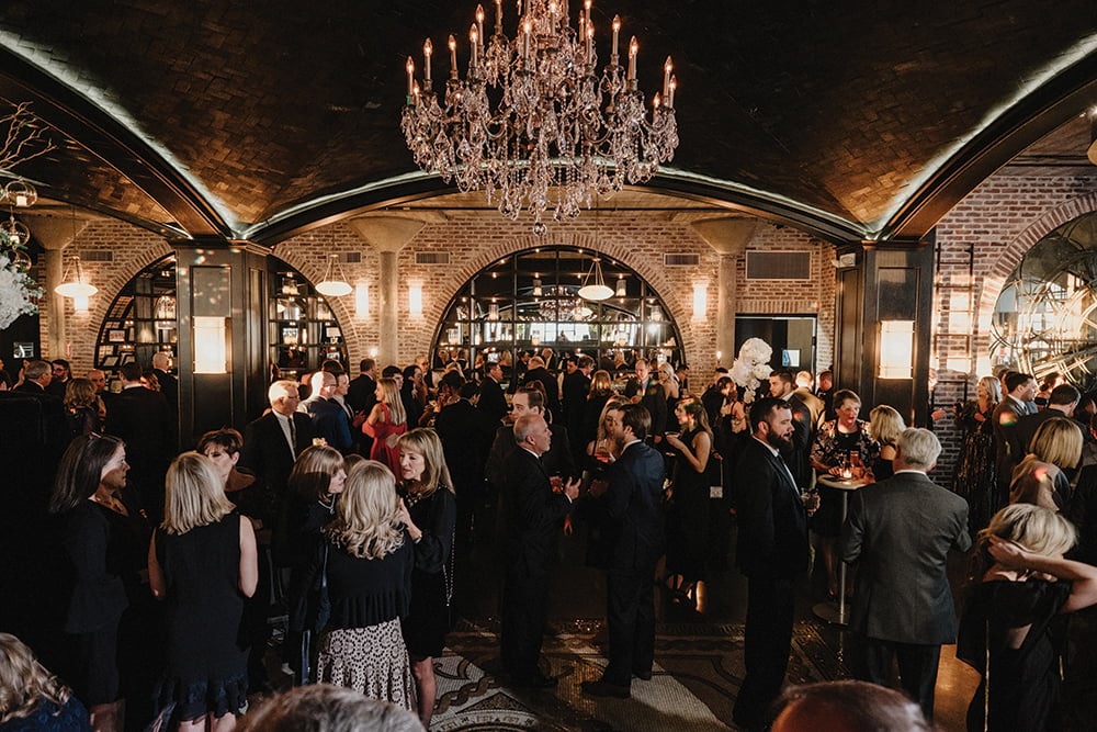 wedding reception - chandelier 