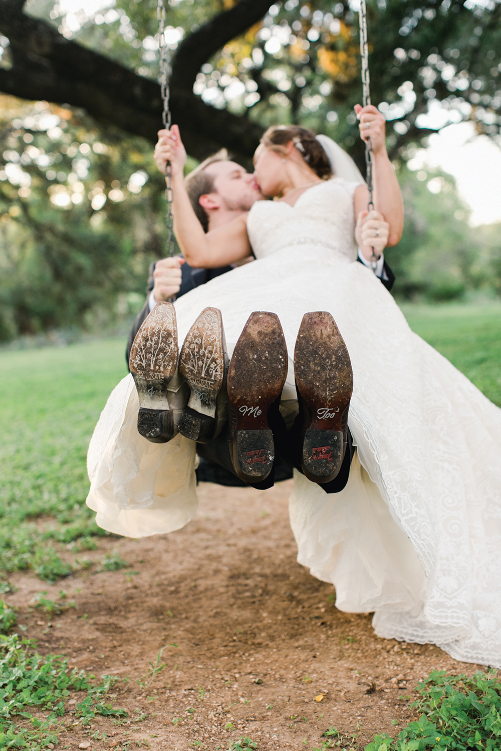 rustic wedding photo - cowboy boots