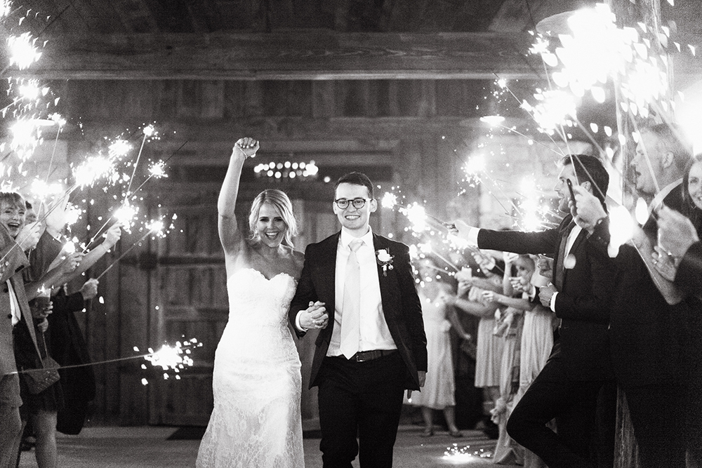 wedding sparklers exit 