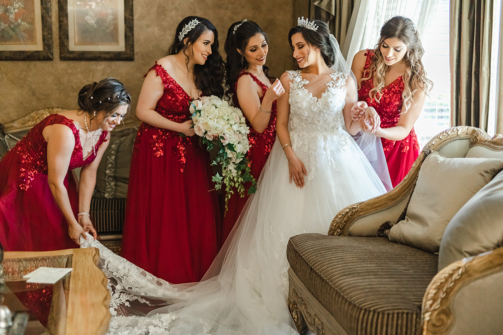 bridal party - bride tribe - houston wedding photography
