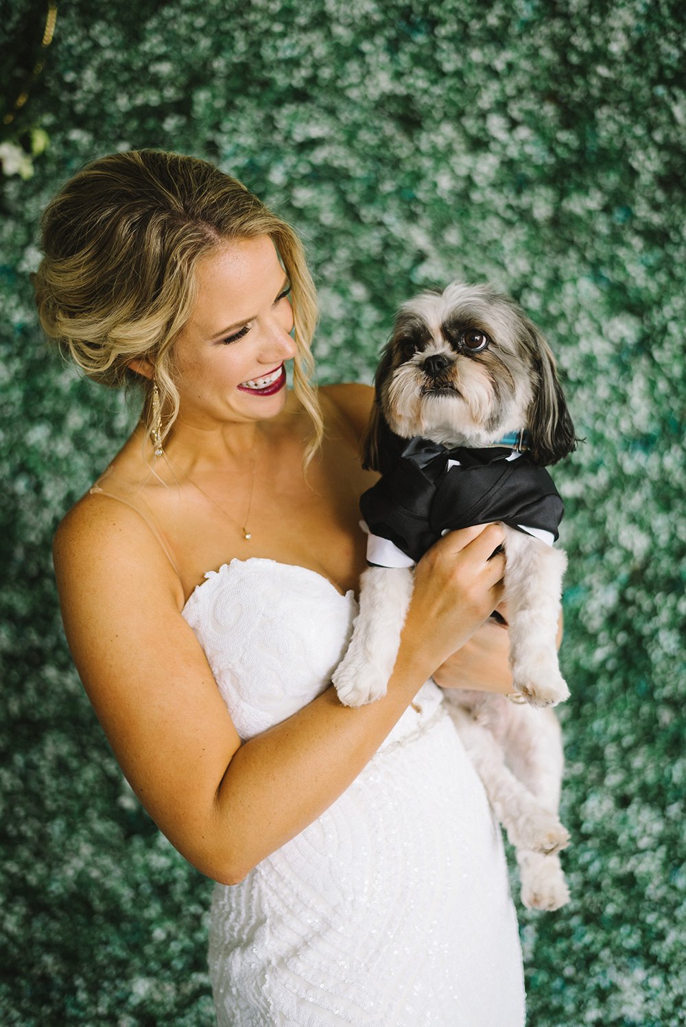 bridal portraits - pets - dog