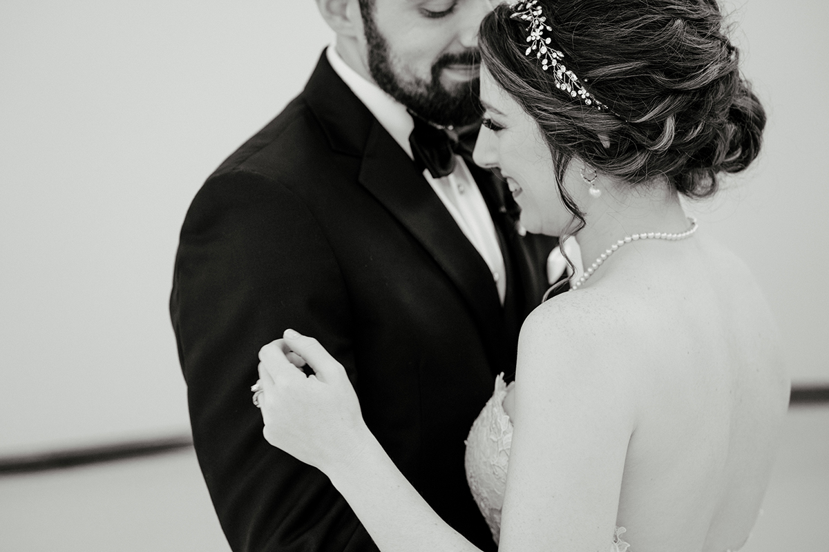 houston wedding, bride, groom, first look