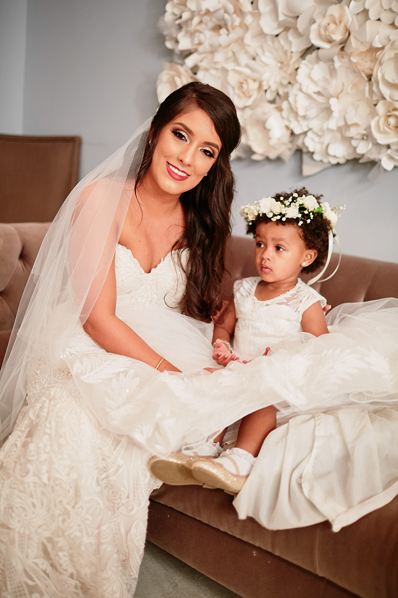 flower girl dress - wedding in houston