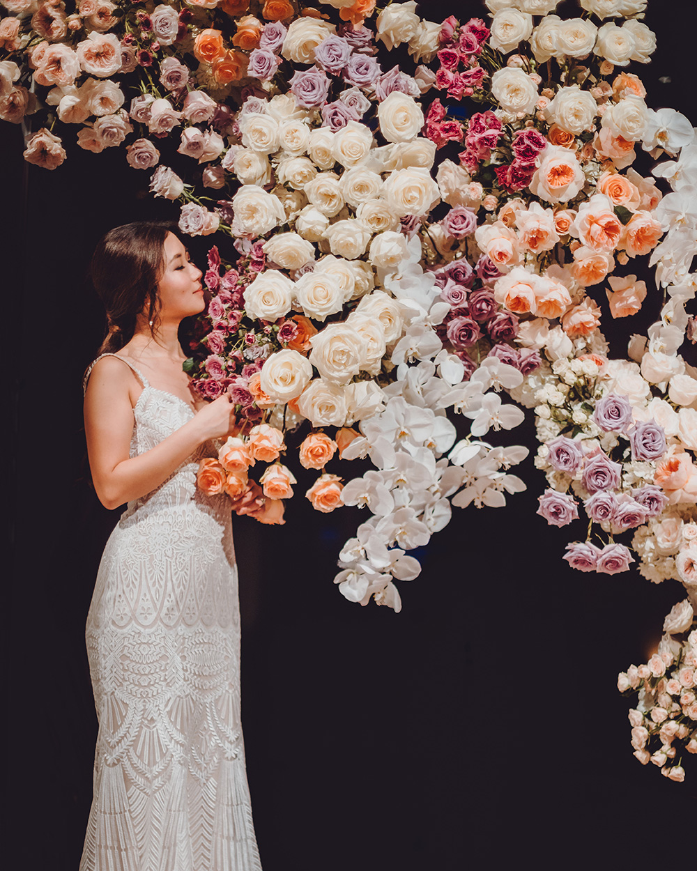 corinthian, houston, cranes, paper, unique, photography, romantic, reception, flowers, plants