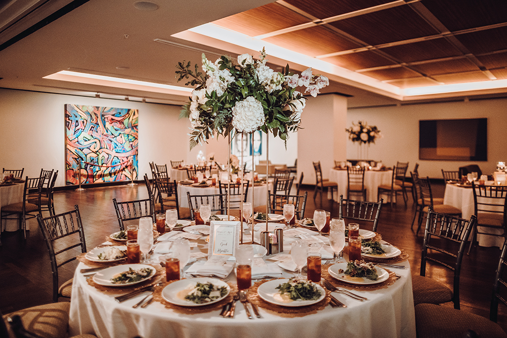 wedding reception decor - wedding venue - jw marriott houston downton