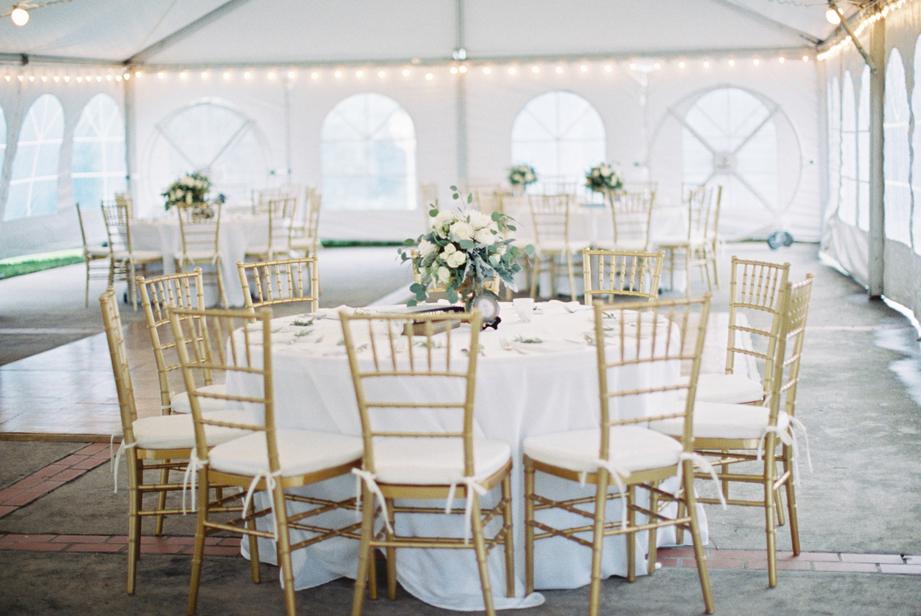 wedding reception decor - tent wedding