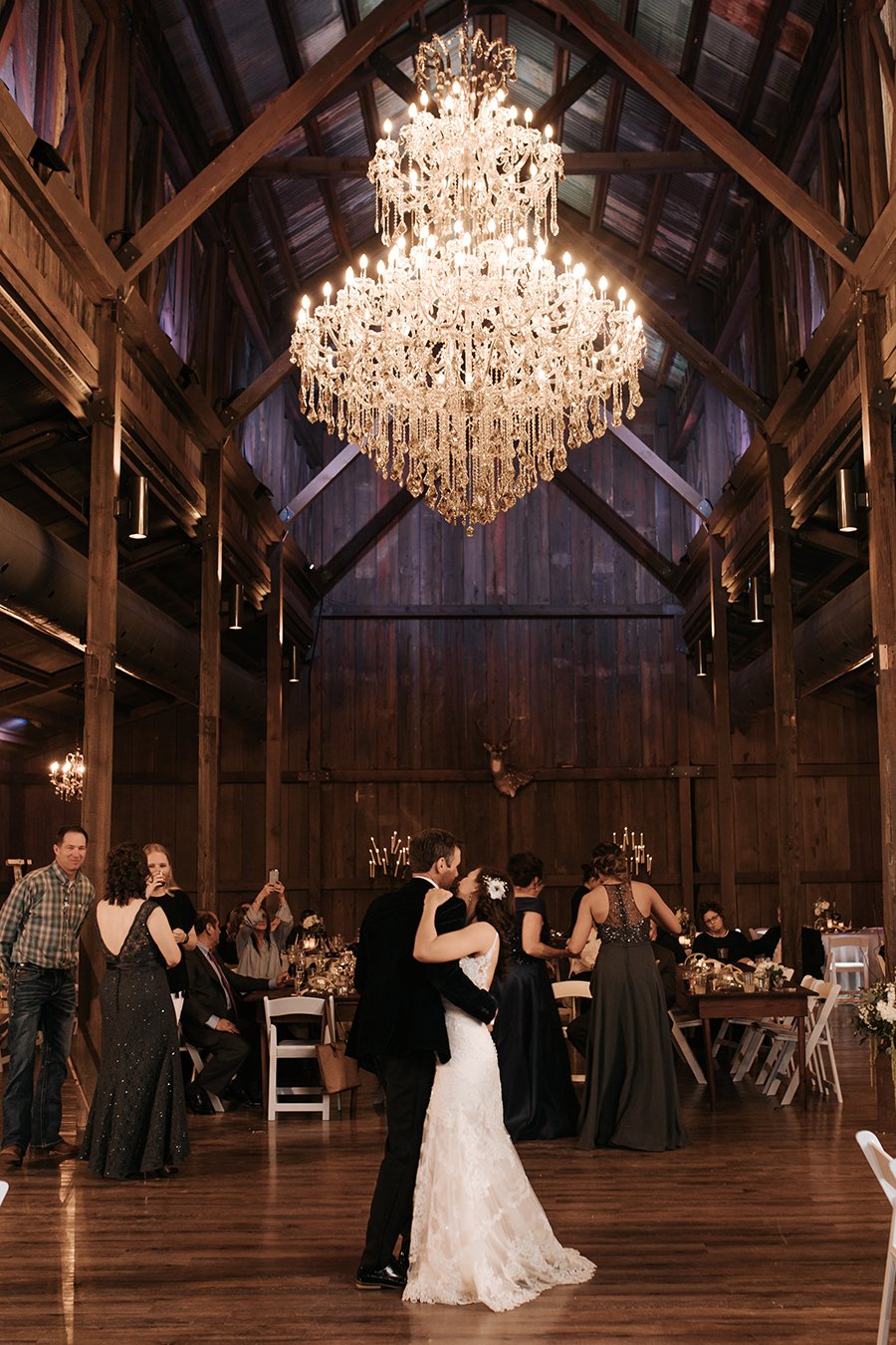 texas wedding, destination, ranch, country, rustic, winter, gray, blue, white, barn reception, eagle