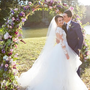 houston, texas, ranch wedding, lake-side ceremony, purple, blush, blue, Hayley Paige, cowboy, photob