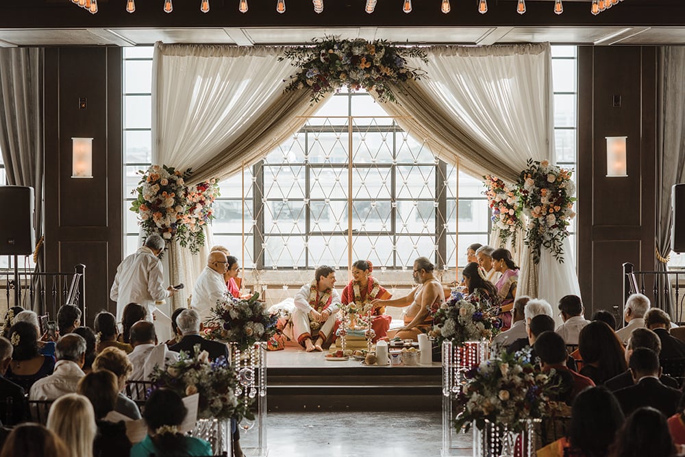 indoor wedding ceremony - indian wedding